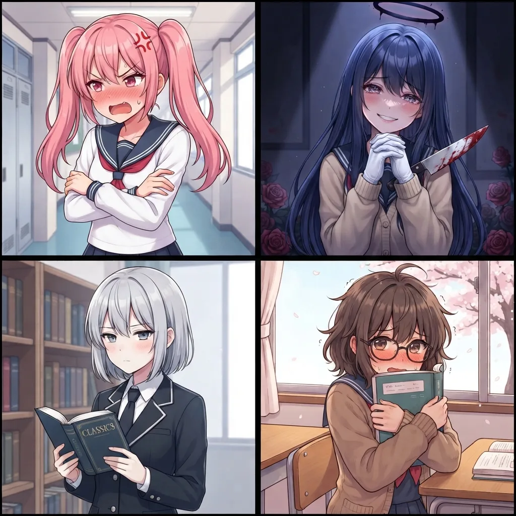 Tsundere, yandere, kuudere, dandere: los arquetipos de personalidad en IA