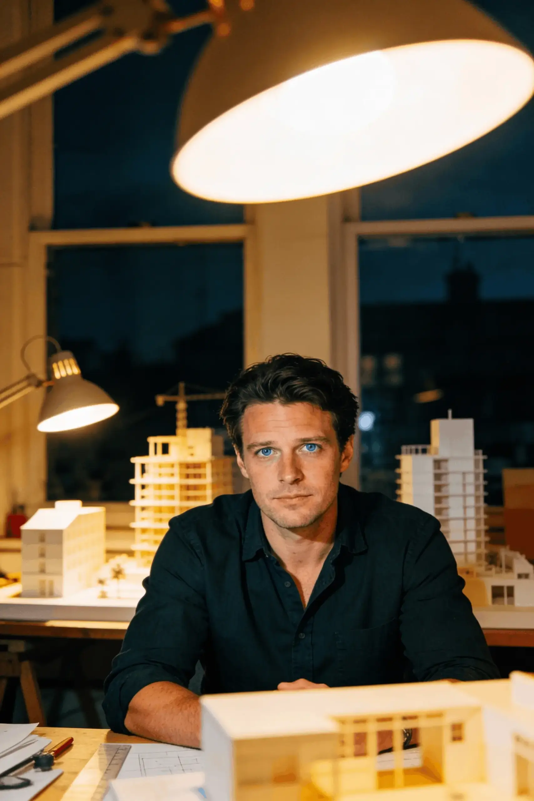 Un personaje masculino de Dondi.ai, arquetipo de arquitecto